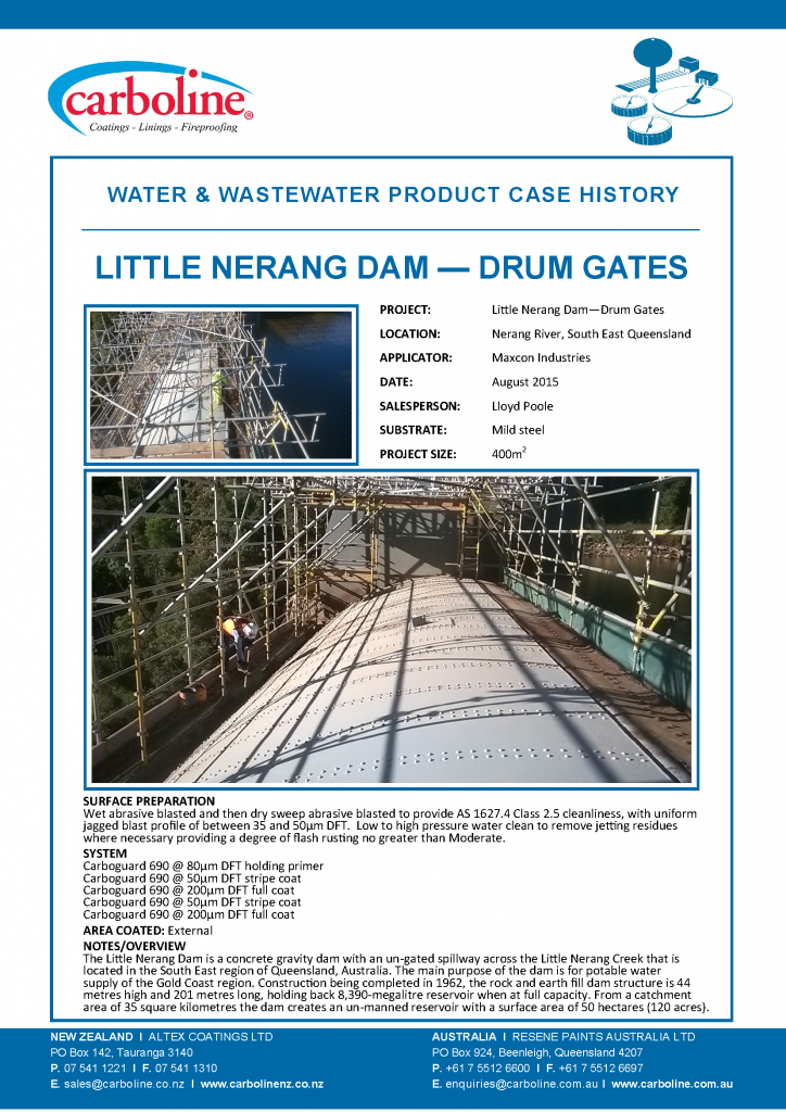 Little Nerang Dam - Drum Gates Aust Aug 2015