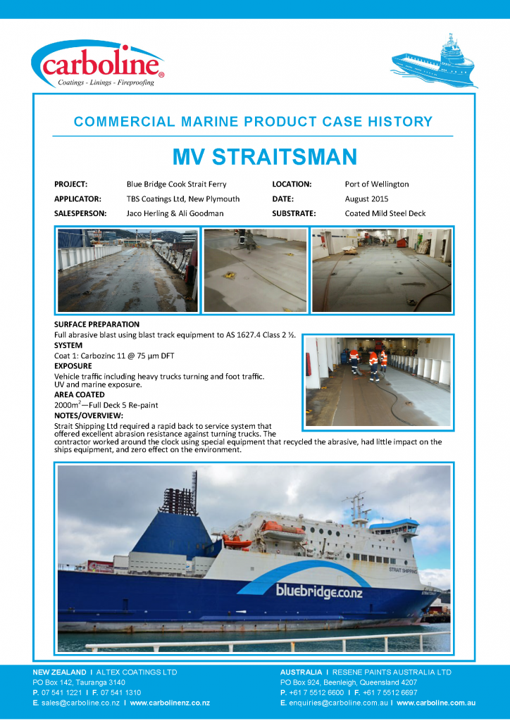 MV Straitsman - Blue Bridge Cook Strait Ferry Aug 2015