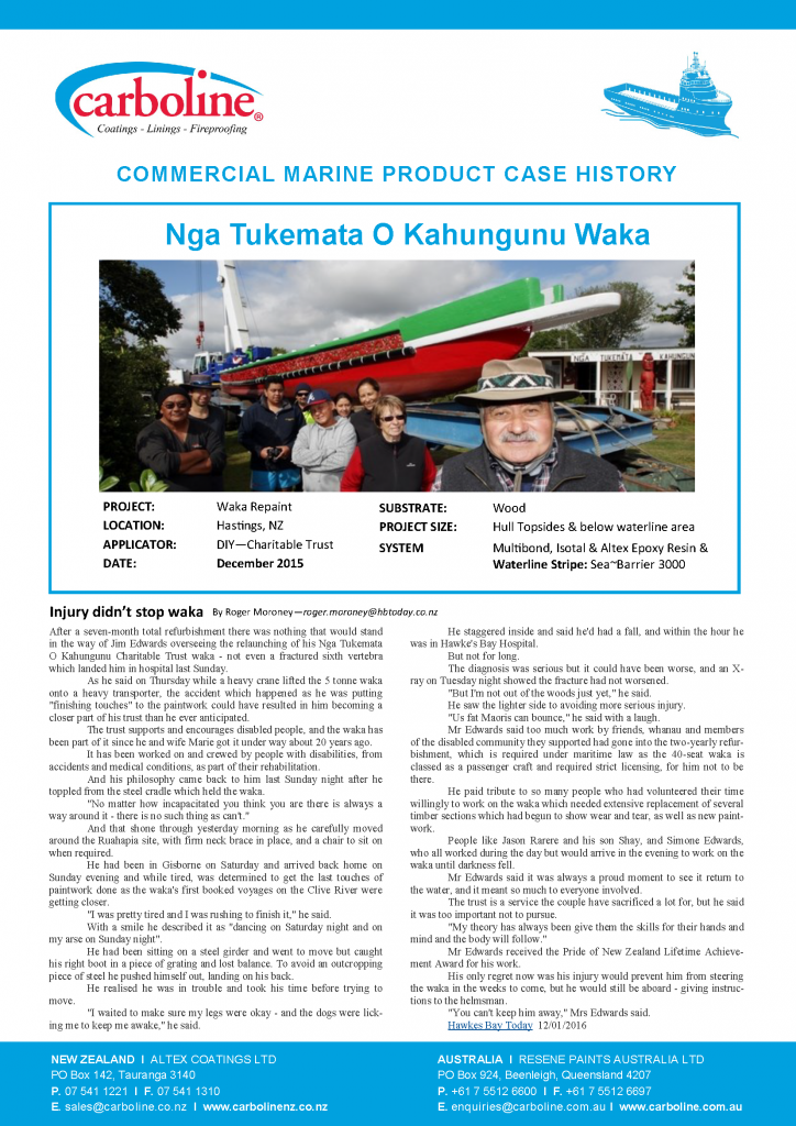 Nga Tukemata O Kahungunu Case History Dec 2015
