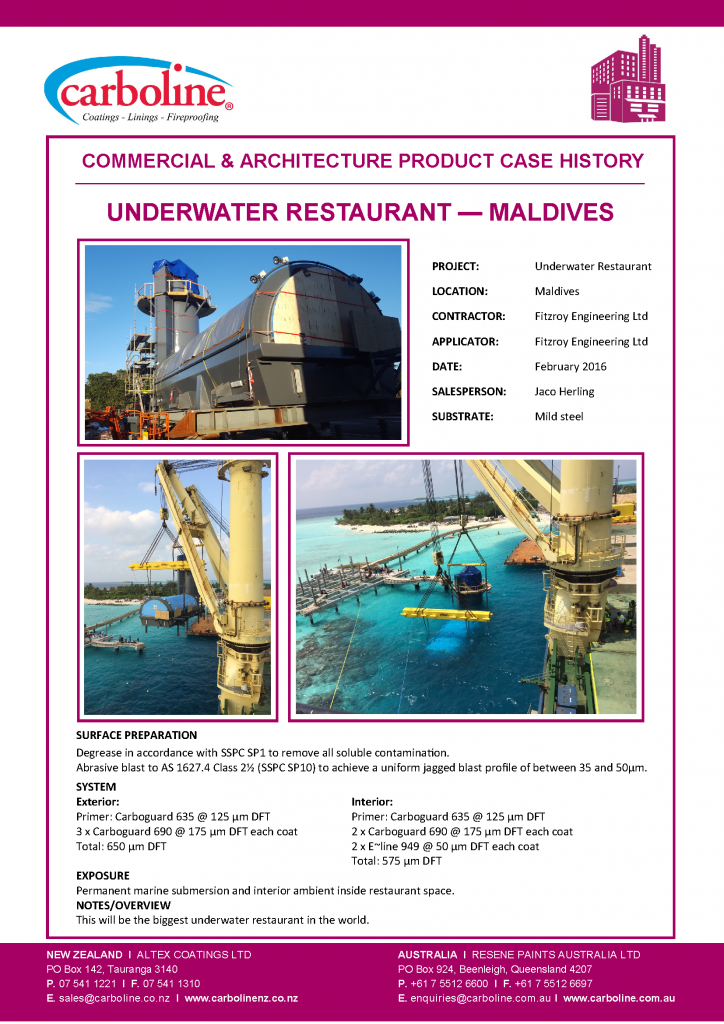 Underwater Restaurant - Maldives Feb 2016